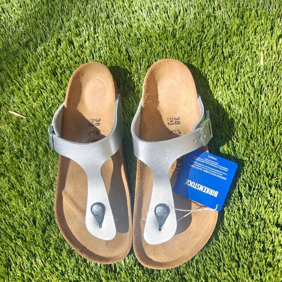 NEW BIRKENSTOCK Gizeh Birko-Flor Soft Footbed Sandals - Picture 7 of 7